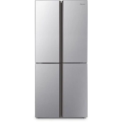 £599 • Buy Fridgemaster MQ79394FFS American Fridge Freezer - Silver - Freestanding