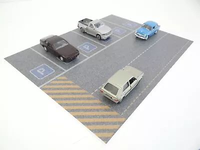 Scale 1:43 BIG Parking Base Car Models Display Diorama Decoration Miniature PVC • £18