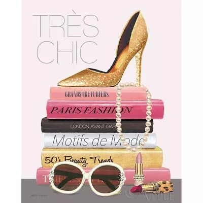 Paris Style Ii Gold And Black  Tres Chic Poster Print By Marco Fabiano • $20.45