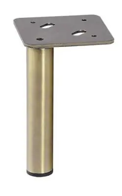 4x Brushed Brass Metal Replacement Uk Legs Feet For Sofachair Stool Table S80 • £22.49