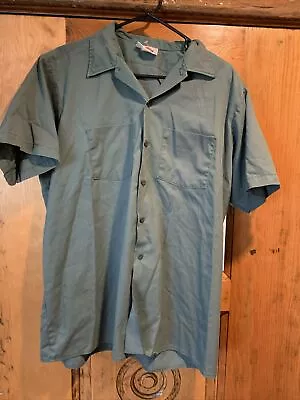 Vintage Nice Dickies Men's Size XL Short Sleeve Twill Work Shirt USA GARAGE • $22