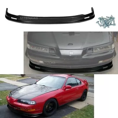 For 92-96 Prelude Mugen Style Add-on Pp Black Front Bumper Lip Spoiler Chin New • $69.88