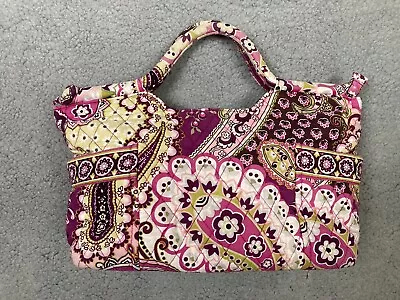 Vera Bradley Gabby Purse Tote Very Berry 2 Handle Floral Paisley Pink Retired • $25.95