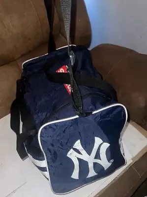Vintage Adidas Duffle NY Yankees Gym Bag Adjustable Strap Sports Canvas Travel • $27.79
