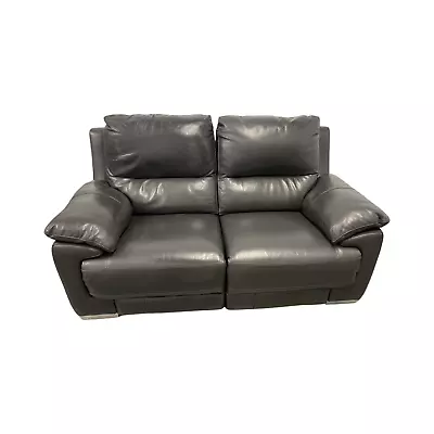 Falcon 2 Seater Power Plus Recliner Leather - Black (RRP £1899) • £799