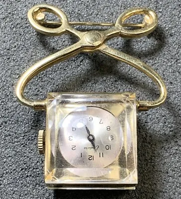 Endura Ice Block & Tongs Pendant Brooch Watch For Repair AS IS Runs But Stops • $20