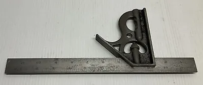 VINTAGE LUFKIN TOOLS 12” MACHINIST COMBINATION SQUARE W/ SCRIBE No. 4 GRAD. • $24.99