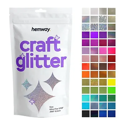 Ultrafine Glitter Craft Cosmetic Candle Wax Melts Glass Nail Hemway 1/128  .008  • £9.95