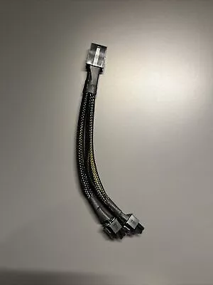 £4 • Buy GPU PCIE Splitter 8-PIN TO Dual 8-PIN (6+2) - SLEEVED CABLE - 22CM Mining
