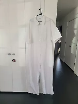 Vintage Fashion Seal Uniforms White Lab Jumpsuit Coveralls Style 1937 Sz 3XL USA • $28.50