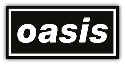 Oasis Band Logo Car Bumper Sticker Decal - 3'' 5'' 6'' Or 8'' • £3.37