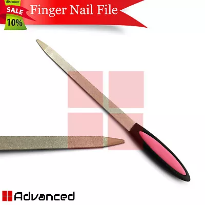 Chiropody Metal Finger Nail File Manicure Foot Dresser Dual Sided Plastic Handle • $6.29