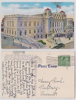 TurtlesTradingPost- New York- Saratoga Springs 1950 Cancel On Memphis TN Card • $2.49