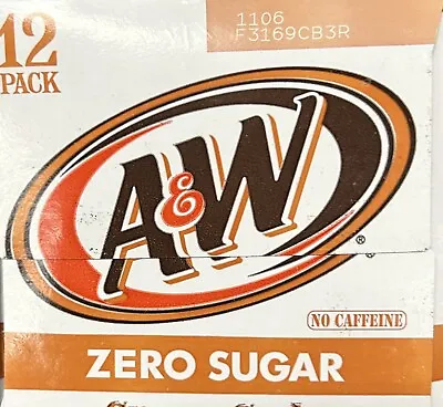 A&W Zero Sugar Cream Soda 12 Pack • £27.46