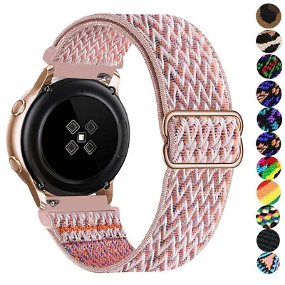 Nylon Strap Fabric Elastic Band For Samsung Galaxy Watch 3 4 5 6 Active 2 40/44m • $11.99