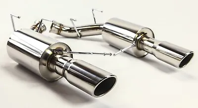 Ford Mustang V8 5.0L Axle Back Muffler Exhaust W/ Rolled Tips GT Stainless 11-14 • $249.99