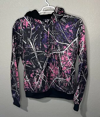 Moonshine Camo Muddy Girl Women’s Hoodie Size XL Pink Purple • $24.99