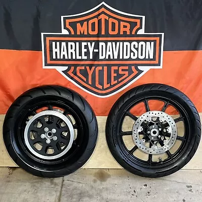 Harley Sportster Dyna Mag 9 Spoke Wheels Rims XL1200 FXD FXR Streetbob • $2100