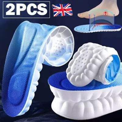 4D CLOUD TECHNOLOGY Insoles Hiking Trainer Inner Soles Inserts Breathable Work • £5.99
