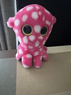 Aurora YooHoo & Friends Olee Pink White Octopus Soft Plush Toy • £6