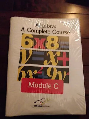 Algebra A Complete Course Module C Videotext Interactive New & Sealed Books/DVDs • $49.99