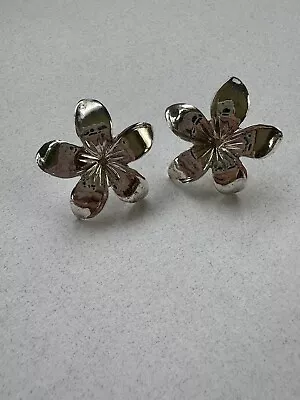 Ming Plumeria Sterling Silver Earrings • $499