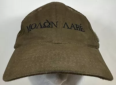 MOLON LABE SUPPORT Hat 2ND AMENDMENT Cap Patriot Gun Rights Olive • $22.22