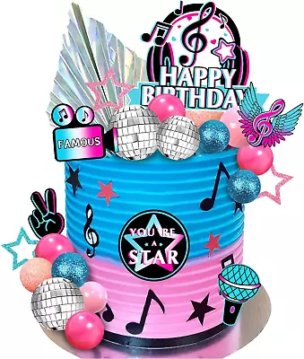 30 PCS Music Cake Toppers Musical Birthday Party Cake Decorations For Musical Ca • $11.75