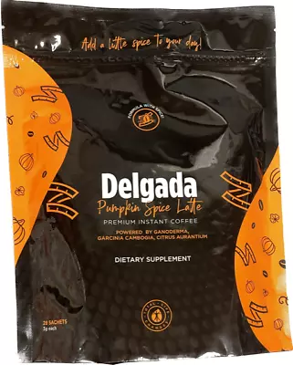 $11.99 • Buy Pumpkin Spice DELGADA  Slimming Coffee TLC 28 Sachets 08/2023 NEW AND SEALED