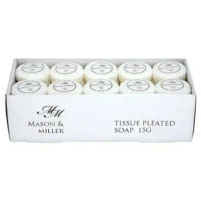 £16.49 • Buy Mason & Miller Tissue Pleated Soap 15g - Box Of 50