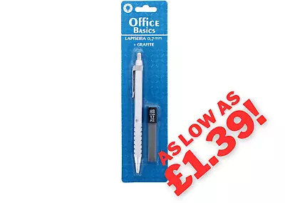 Office Basics Mechanical Pencil Premium Quality 0.7 MM Educaional Stationary • £2.99