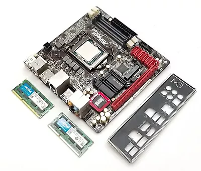 ASRock Z87-M8 Motherboard & CPU Mini-ITX LGA 1150 I5-4590 3.30GHz 16GB DDR3 I/O • $99.99