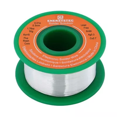 Ultra-Thin Solder Wire 0.01in 0.3mm Rosin Core Flux 2.5 Lead Free Solder Wire... • $14.60