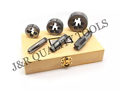 6 Pc 1/4  3/8  1/2  Inch High Carbon Steel Pipe Tap & And Die Set • $24.69