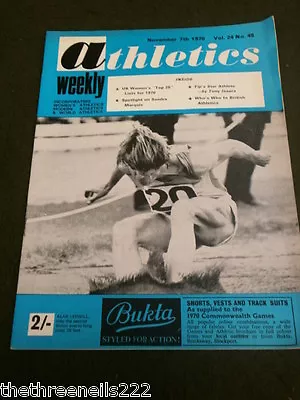 Athletics Weekly - Sandra Marquis - Nov 7 1970 • £8.99