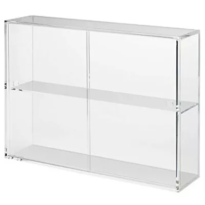MUJI Acrylic Collection Stand With Sliding Door L 33.6x8.4x24.4cm 02856113 [New] • $51.43