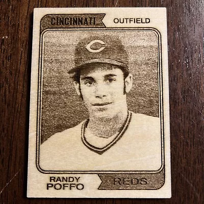 Randy Poffo AKA  Macho Man  Custom Made Wood Engraved Novelty Baseball Card • $4.95