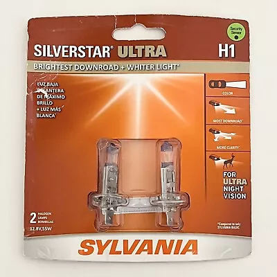 Sylvania H1 Silverstar ULTRA High Performance Headlight Pair Set 2 Bulbs • $24.99