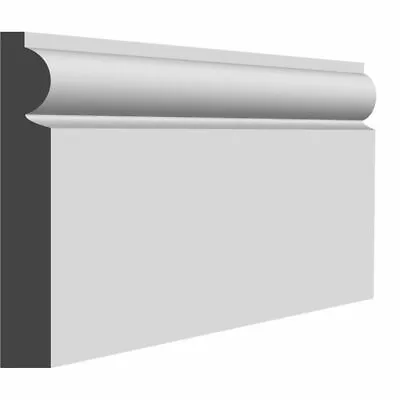 Torus Modern Mdf Skirting Board - 25mm - Primed / Unprimed • £24.83