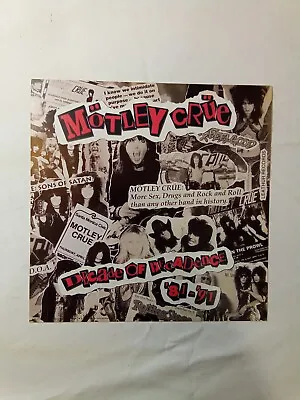 Motley Crue Promotional Poster Album Flat Decade Of Decadence • $17.95