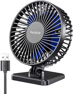 USB Desk Fan Table Mini Air Cooler Small Powerful Personal Portable Adjustable • $13.89