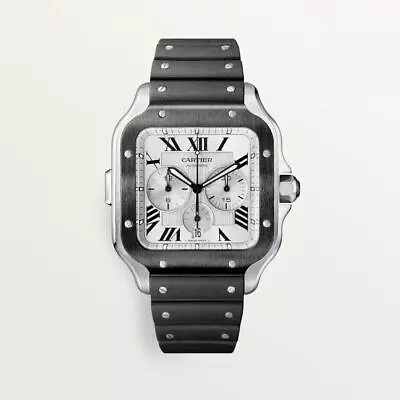 £6716.74 • Buy Cartier Santos XL Chronograph Automatic 43mm Stainless Steel Mens Watch WSSA0017