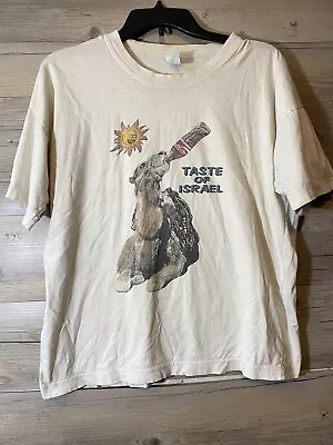 $24.95 • Buy Vintage Coca Cola Taste Of Israel Graphic Camel T Shirt Adult Size Large READ