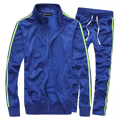 The Man Suit Men's Casual Tracksuit Full Zip Running Jogging Athletic Sports • $37.99