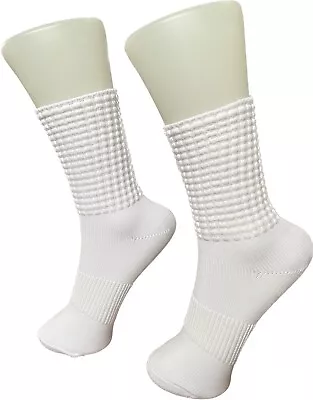 3 Pairs Of Irish Dance Poodle Ultra White Socks W/ Arch Support • $29.95