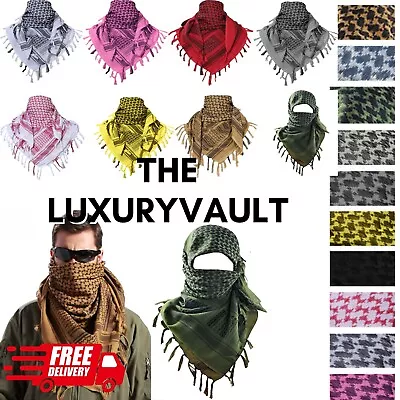 Shemagh Arab Keffiyeh Military Tactical Men's Shawl Wrap Scarf Scarves 38  X 38  • $10.97