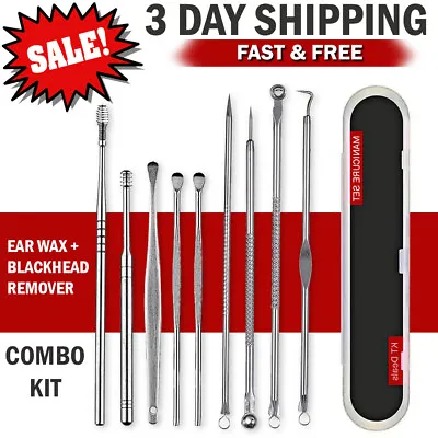 $6.99 • Buy Pimple Popper Blackhead Remover Tool Kit Comedone Acne Spot Zit Extractor Tools