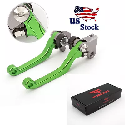 For Yamaha YZ125/250 2008-2012 2013 2014 CNC Green Dirt Bike Brake Clutch Levers • $28.88