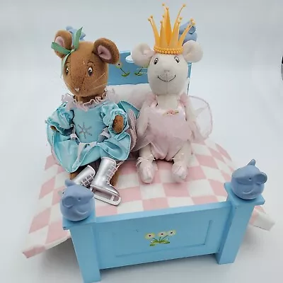 Vintage Angelina Ballerina Doll Bed American Girl Alice Ice Skates Crown  • $105