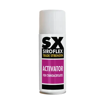 Siroflex Trade Strength Superglue Activator Spray Super Glue - 400ml • £10.99
